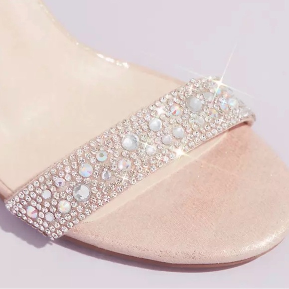 DB BLOSSOM Pave Crystal Metallic Wedges | Size 8.5 - Picture 4 of 11